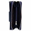 Практично дамско портмоне от естествена фина напа кожа ENZO NORI модел LUNA цвят тъмно син