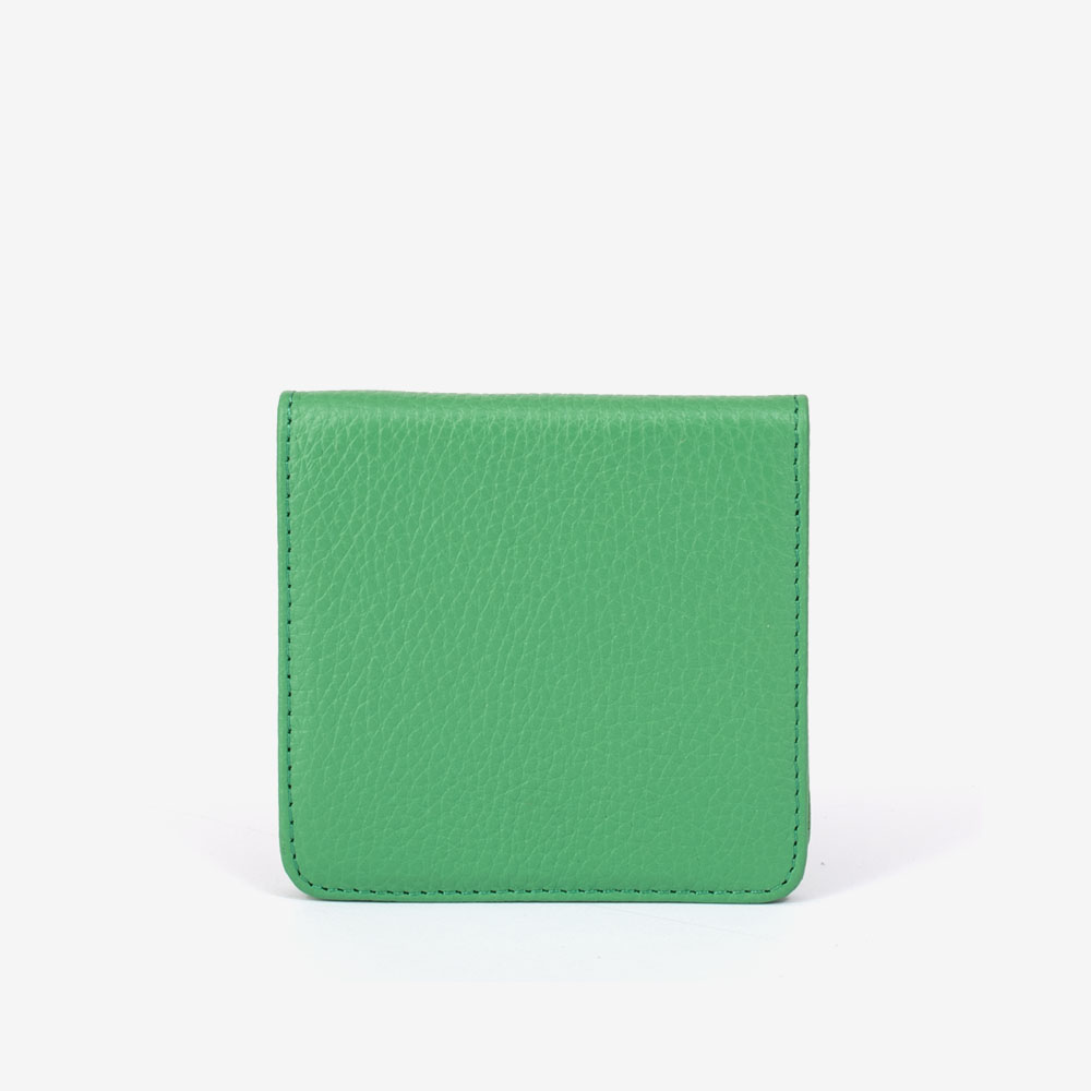 Малко дамско портмоне ENZO NORI модел MOTIF естествена кожа зелен