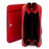 Красиво дамско портмоне с цип ENZO NORI модел FORTE естествена кожа цвят червен лак
