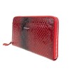 Дамско портмоне ENZO NORI модел ADAGIO естествена кожа червен змийски лак