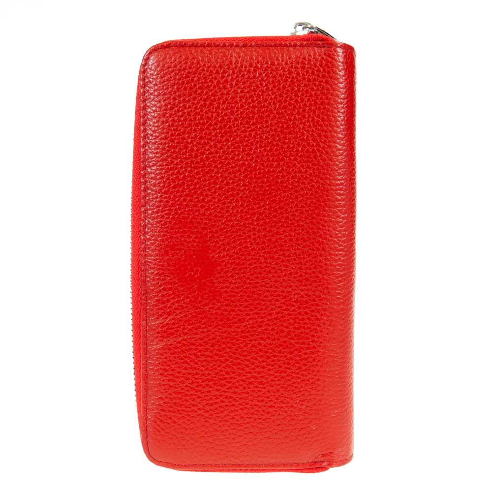 Дамско портмоне от естествена кожа ENZO NORI модел VARESE червен