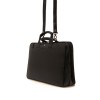 Изчистена дамска бизнес чанта от естествена кожа ENZO NORI модел SENA цвят черен