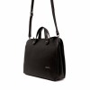 Дамска бизнес чанта ENZO NORI модел LULU от естествена кожа черен