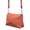 Елегантна дамска кожена чанта PAULA VENTI модел EMMA от висококачествена еко кожа цвят корал