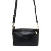 Стилна малка дамска чанта PAULA VENTI от висококачествена еко кожа модел CARO цвят черен