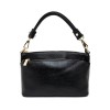 Малка дамска чанта от висококачествена еко кожа модел CARO-S цвят черен