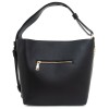 Елегантна дамска чанта PAULA VENTI модел GEMMA от висококачествена еко кожа цвят черен