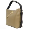 Дамска чанта от висококачествена еко кожа PAULA VENTI модел GEMMA цвят бежов-зелен