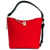 Стилна дамска чанта PAULA VENTI модел GEMMA от висококачествена еко кожа цвят червен