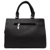 Атрактивна дамска чанта за всеки ден от висококачествена еко кожа модел ELISA цвят черен