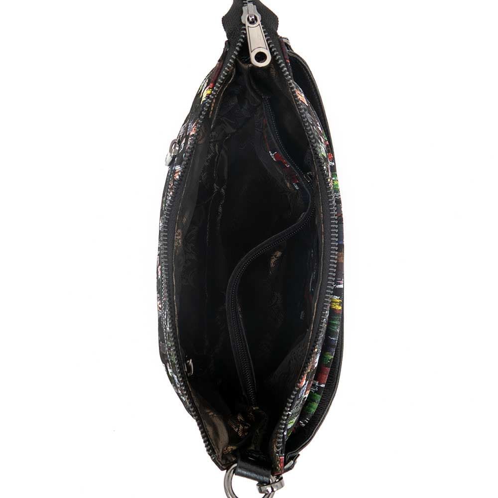 Дамска чанта ENZO NORI модел SALY естествена кожа тъмна палитра 