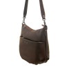 Ежедневна дамска чанта в кафяв цвят ENZO NORI модел SALY от висококачествена естествена кожа 