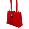 Модерна червена дамска чанта ENZO NORI модел ALESA от естествена кожа