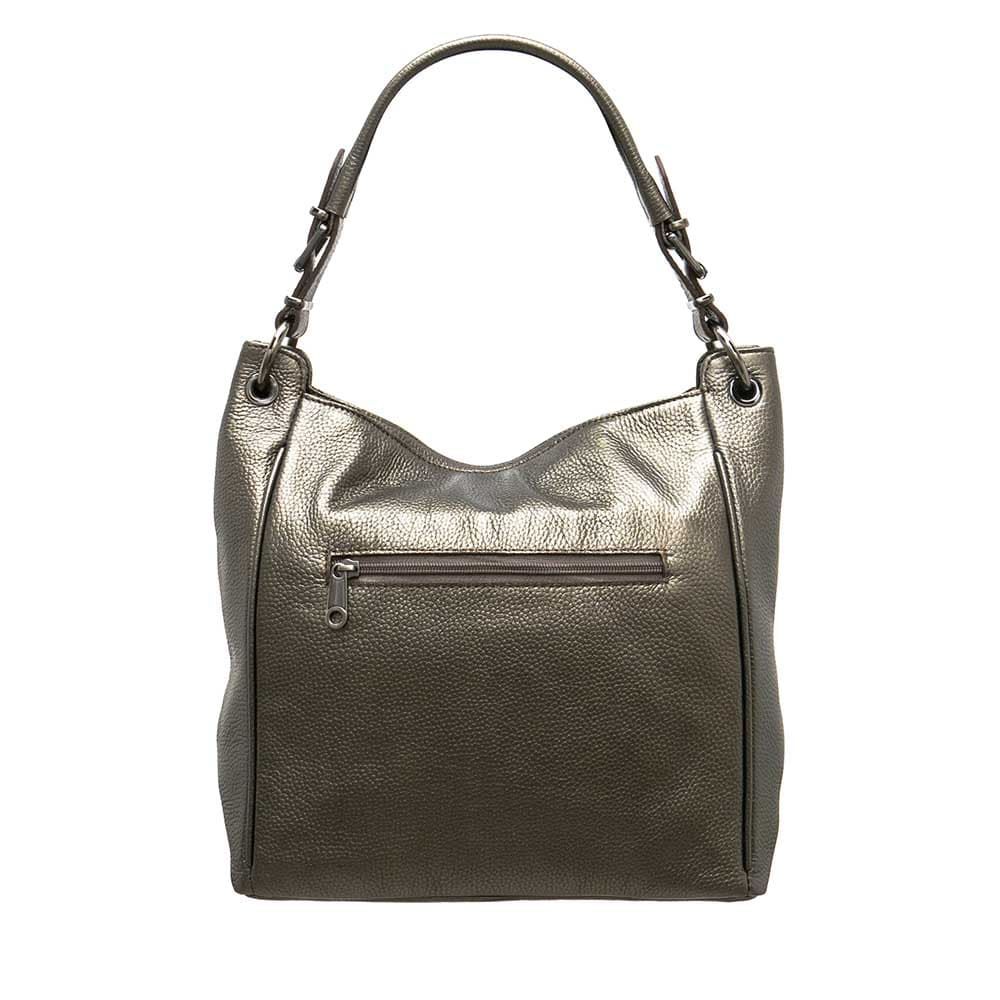 Стилна дамска кожена чанта ENZO NORI модел TONE естествена кожа цвят бронз