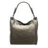 Стилна дамска кожена чанта ENZO NORI модел TONE естествена кожа цвят бронз