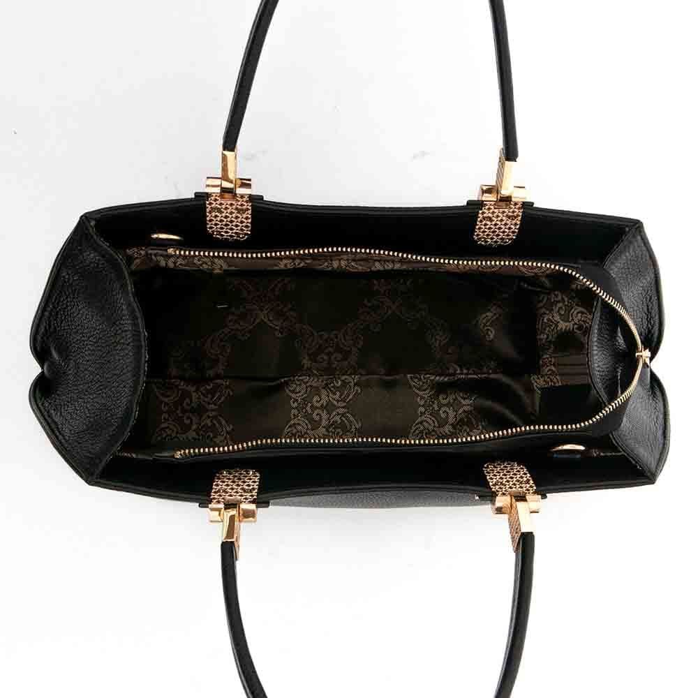 Атрактивна дамска чанта ENZO NORI модел RUMBA от естествена кожа с дълга дръжка цвят бордо