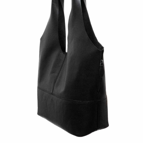 Дамска чанта ENZO NORI модел BORA естествена кожа черен