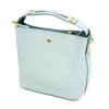 Изискана дамска чанта от естествена кожа PAULA VENTI модел PV129 цвят син