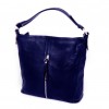 Красива дамска чанта от естествена кожа PAULA VENTI модел PV2280 цвят син