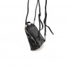 Изискана дамска раница дамска чанта 2 в 1 от естествена кожа модел PV508 черен
