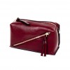Изискана малка дамска чанта от естествена кожа PAULA VENTI модел PV2316 цвят червен  