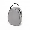 Стилна малка дамска чанта от естествена кожа PAULA VENTI цвят сив модел PV3608