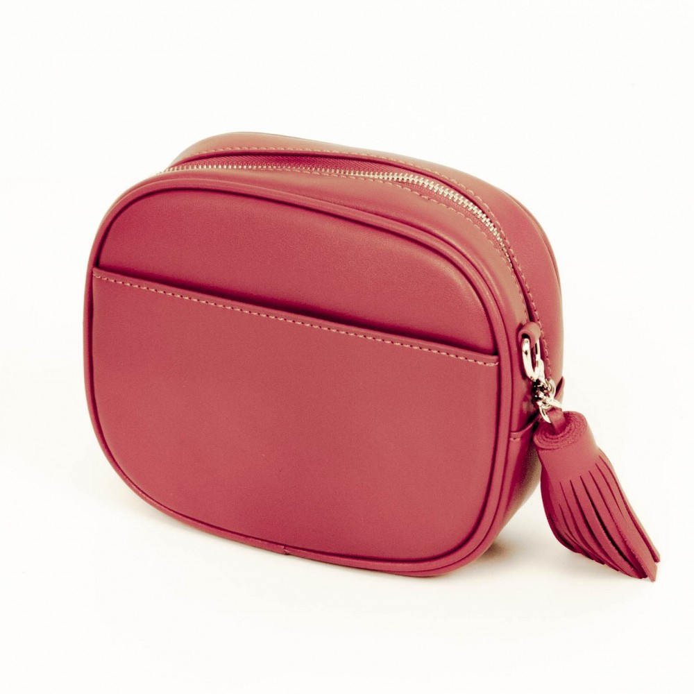Красива малка дамска чанта от естествена кожа модел PV09 цвят кафяв