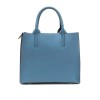 Актуална дамска чанта модел LUSSO от италианска естествена кожа цвят син