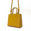 Жълта дамска чанта модел LUSSO от италианска естествена кожа 
