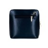 Малка дамска чанта от италианска естествена кожа модел CALDO с дълга дръжка цвят тъмно син