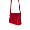 Малка дамска чанта от италианска естествена кожа модел SOLE с дълга дръжка червен