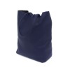 Дамска чанта от мека италианска естествена кожа тип торба модел LE BORSA цвят син