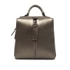 Висококачествена дамска раничка дамска чанта 2 в 1 от естествена кожа ENZO NORI модел SEONA цвят бронз