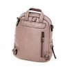 Модерна дамска раница дамска чанта 2 в 1 естествена кожа PAULA VENTI модел 6091 цвят лилав