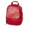 Практична дамска раница дамска чанта 2 в 1 естествена кожа PAULA VENTI модел 6091 цвят червен