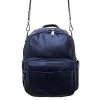 Кожена дамска раница дамска чанта 2 в 1 Paula Venti модел FEEL високо качество еко кожа цвят тъмно син