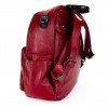Кожена дамска раница дамска чанта 2 в 1 Paula Venti модел FEEL високо качество еко кожа цвят червен
