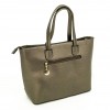 Стилна дамска чанта в цвят бронз от висококачествена еко кожа PAULA VENTI модел PVD6257 