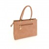 Изискана дамска чанта в бежов цвят от висококачествена еко кожа PAULA VENTI модел PVD6517