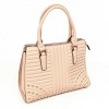 Дамска чанта от еко кожа с атрактивен дизайн PAULA VENTI модел PVD6556 цвят розово-бежов