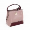 Розова ежедневна дамска чанта PAULA VENTI модел 076 от еко кожа с дълга подвижна дръжка
