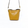 Практична дамска чанта PAULA VENTI модел 177 от еко кожа жълт син цвят 3 в 1 чанта-козметичка-несесер