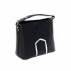 Елегантна дамска чанта PAULA VENTI модел 208 от еко кожа черен цвят 2 в 1  с твърдо дъно