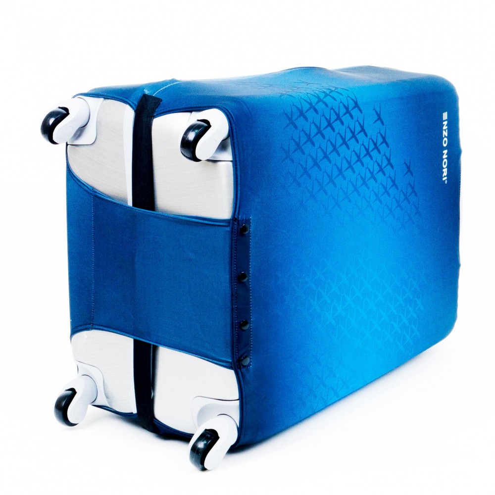 Калъф за куфар ENZO NORI модел TRAVEL размер L еластичен текстил с отвори за дръжките на куфара