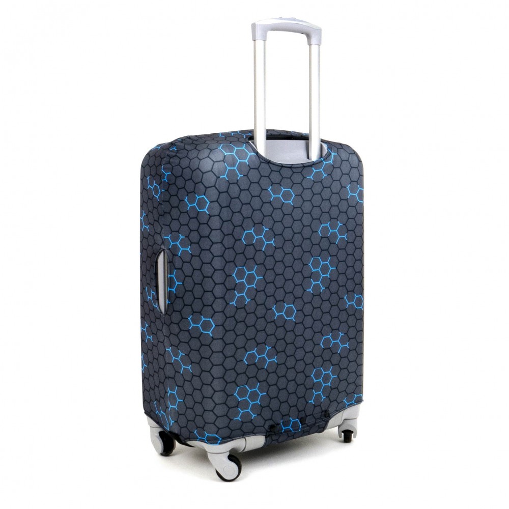 Калъф за куфар ENZO NORI модел WEB размер M еластичен текстил с отвори за дръжките на куфара