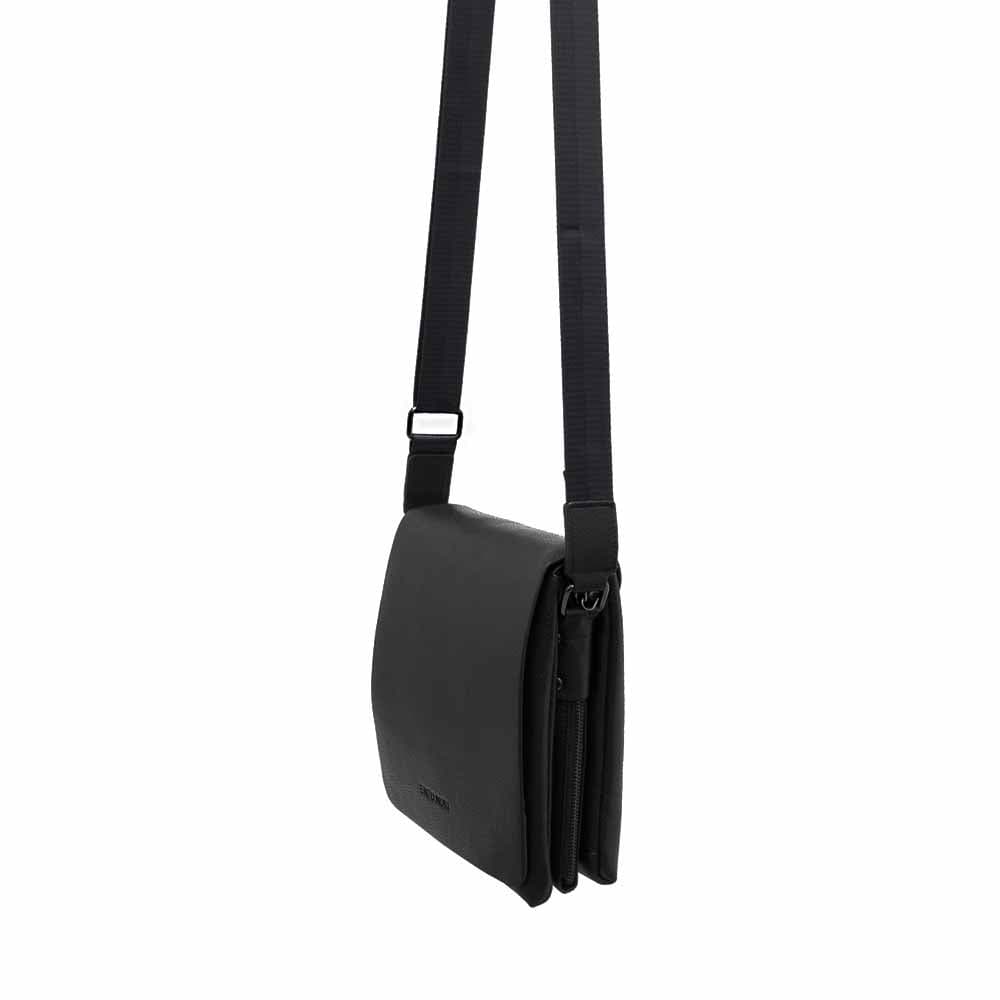 Мъжка чанта от еко кожа ENZO NORI модел ENM556 черен