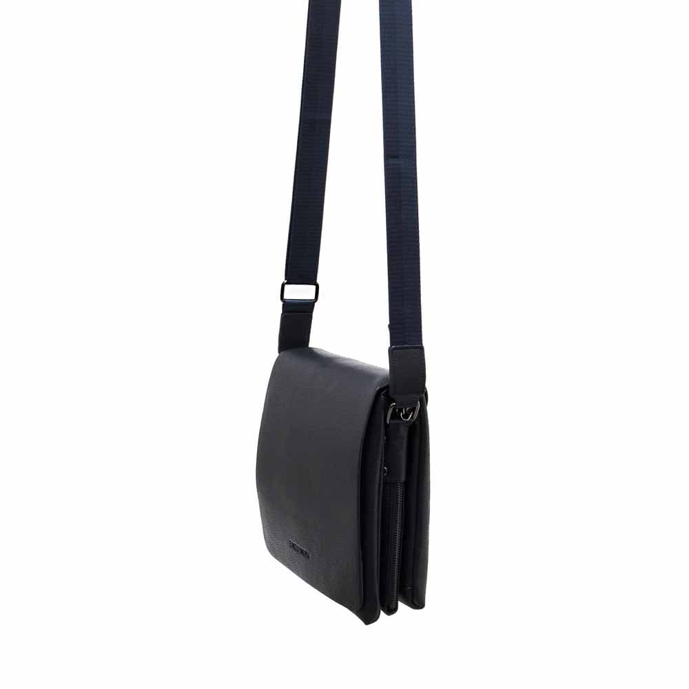 Мъжка чанта от еко кожа ENZO NORI модел ENM556 тъмно син