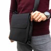 Мъжка чанта от висококачествена еко кожа ENZO NORI модел ENM601 цвят черен