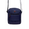 Малка мъжка чанта от текстил цвят син ENZO NORI модел ENMT1702 