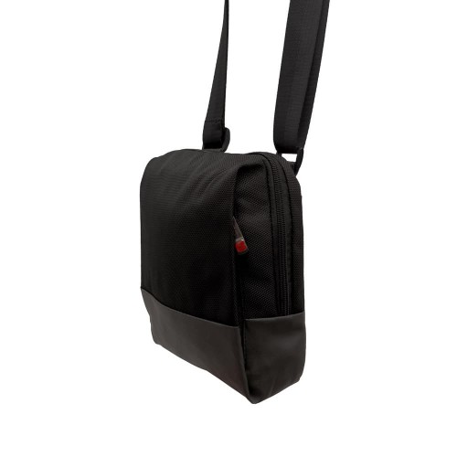 Мъжка чанта през рамо ENZO NORI модел ARMANDO текстил черен